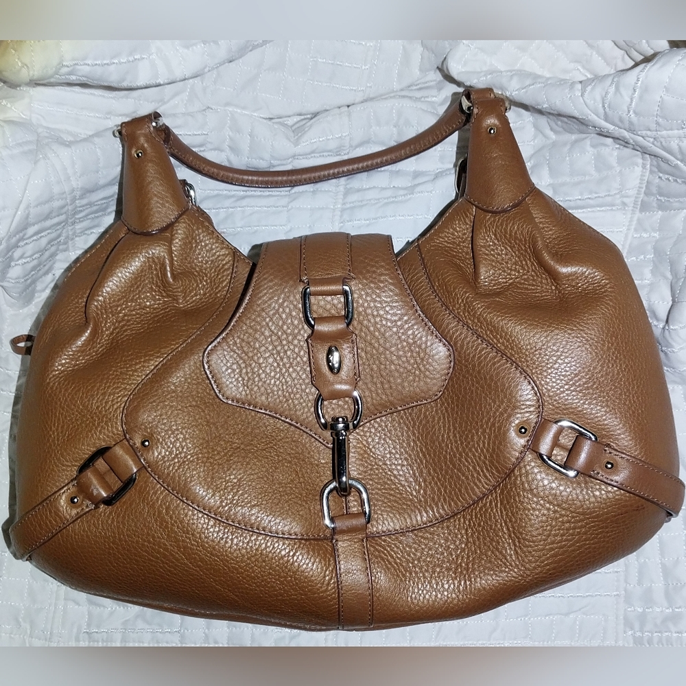 EUC Authentic Cole Haan Brown Leather Handbag